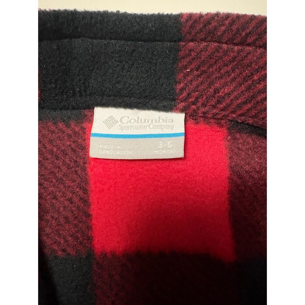 Columbia Baby Zing 3 Fleece 3-6 months Buffalo check - Picture 4 of 4